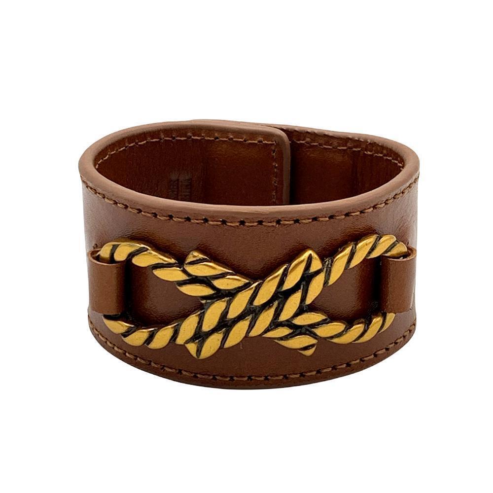 Patricia Nash Amabel Infinity Rope Cuff Bracelet Tan